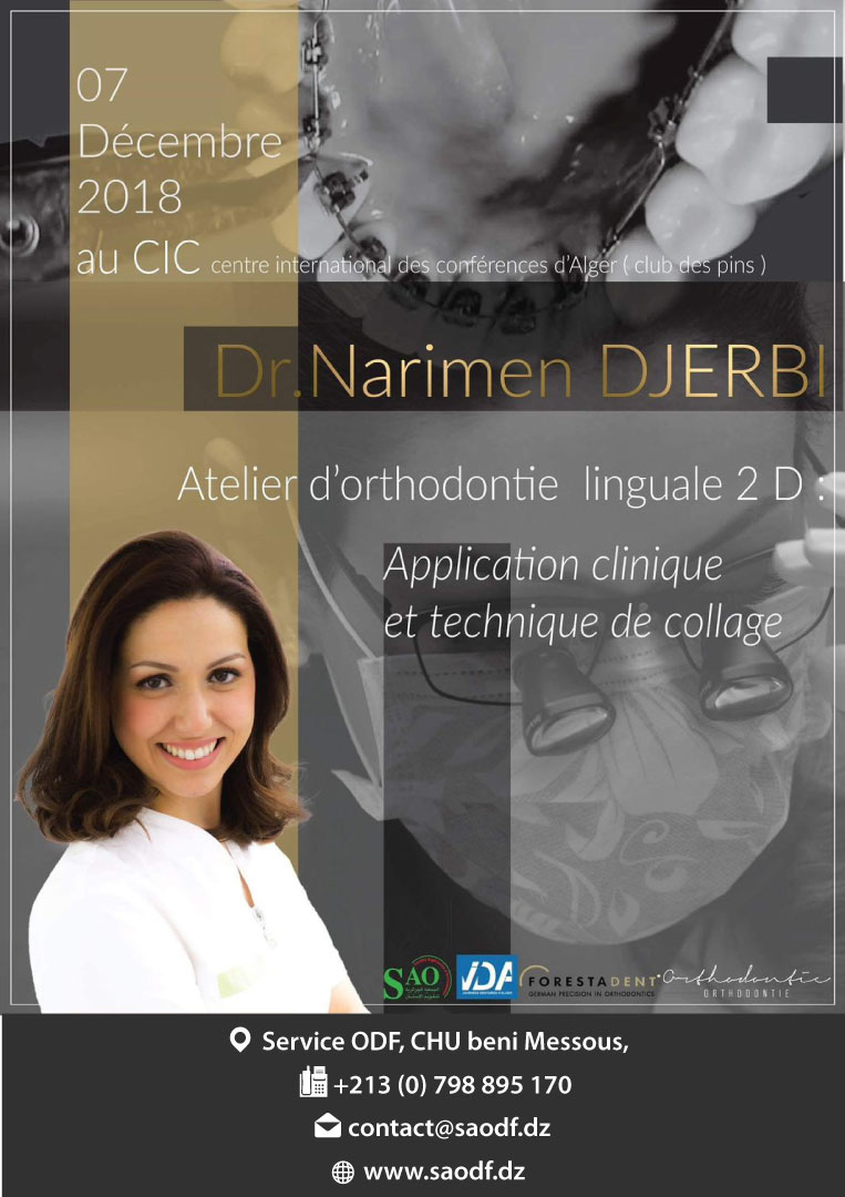 Atelier d'orthodontie linguale 2D (2018)